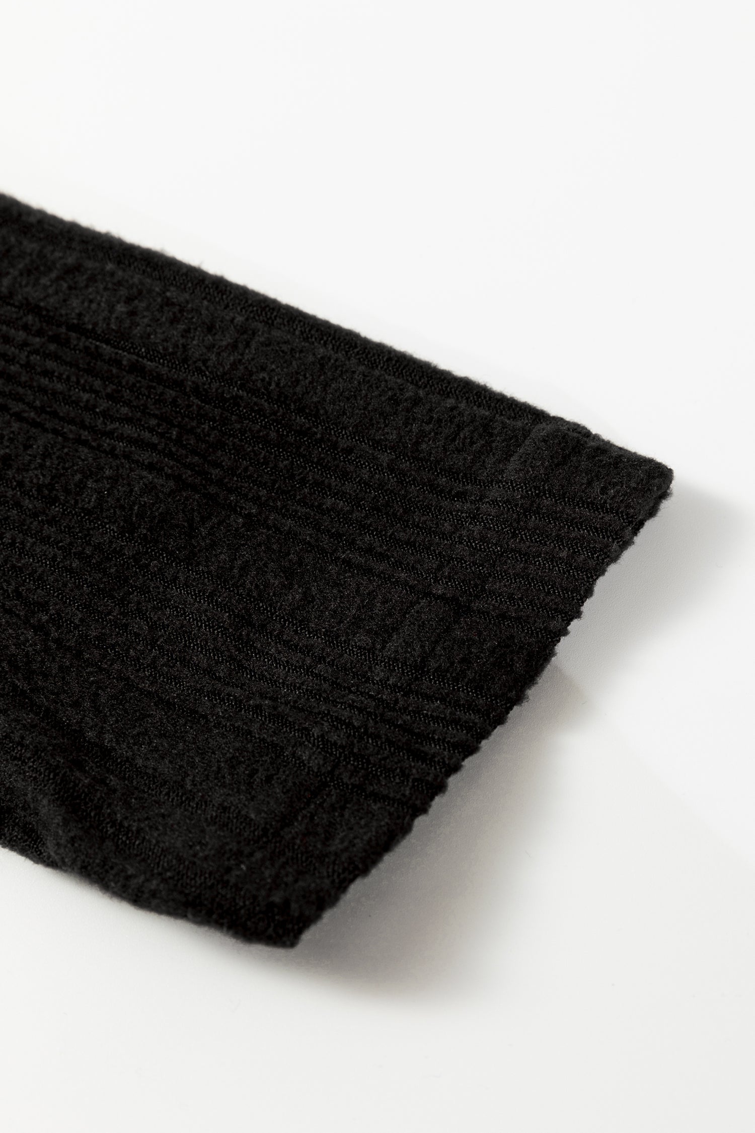 Black Ribbed Open Front Knitted Top With Pockets-Sweaters & Cardigans/Cardigans-[Adult]-[Female]-2022 Online Blue Zone Planet
