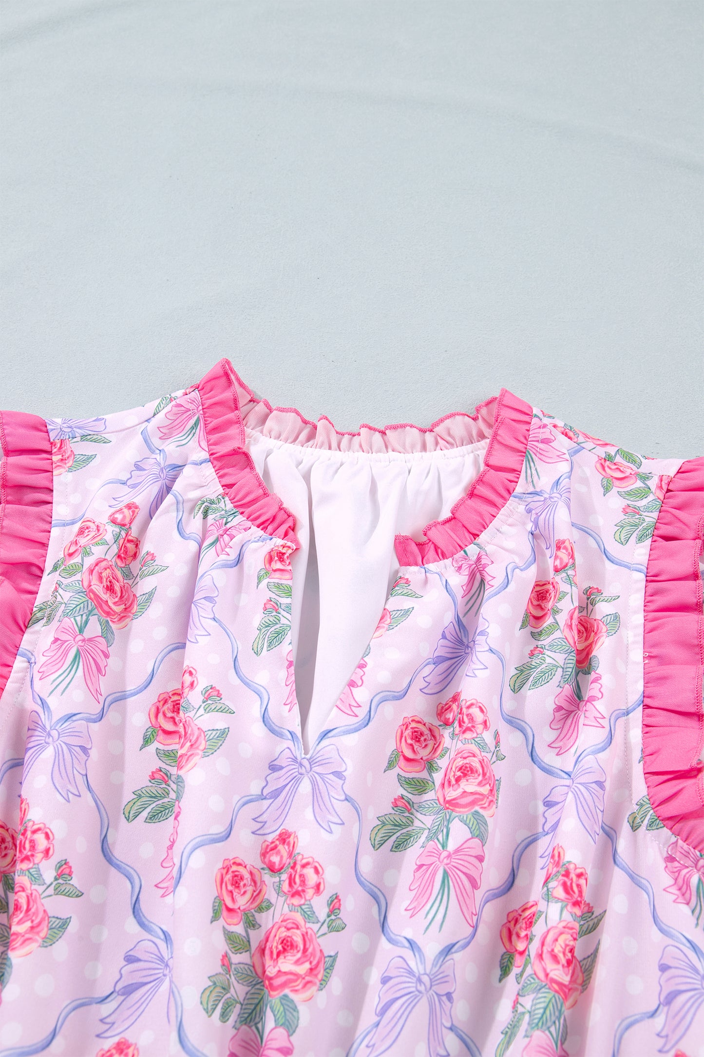 Purple Tiered Ruffles Sleeveless Summer Floral Dress-Dresses/Floral Dresses-[Adult]-[Female]-2022 Online Blue Zone Planet