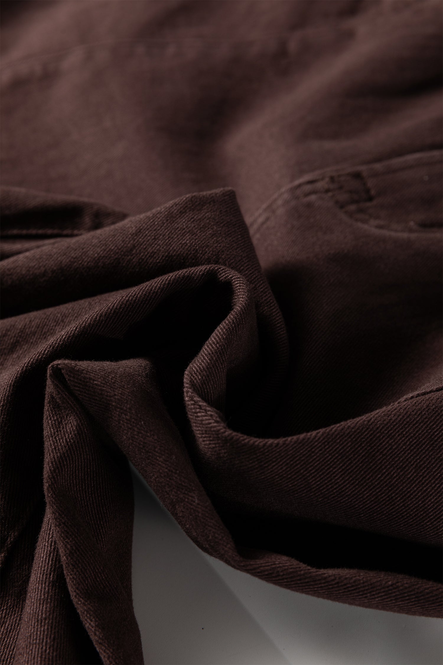 Red Sandalwood Solid Color Seamed Center Wide Leg Cropped Jeans-Bottoms/Jeans-[Adult]-[Female]-2022 Online Blue Zone Planet