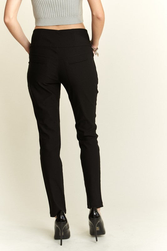 ADORA High Waist Skinny Pants-BOTTOM SIZES SMALL MEDIUM LARGE-[Adult]-[Female]-2022 Online Blue Zone Planet