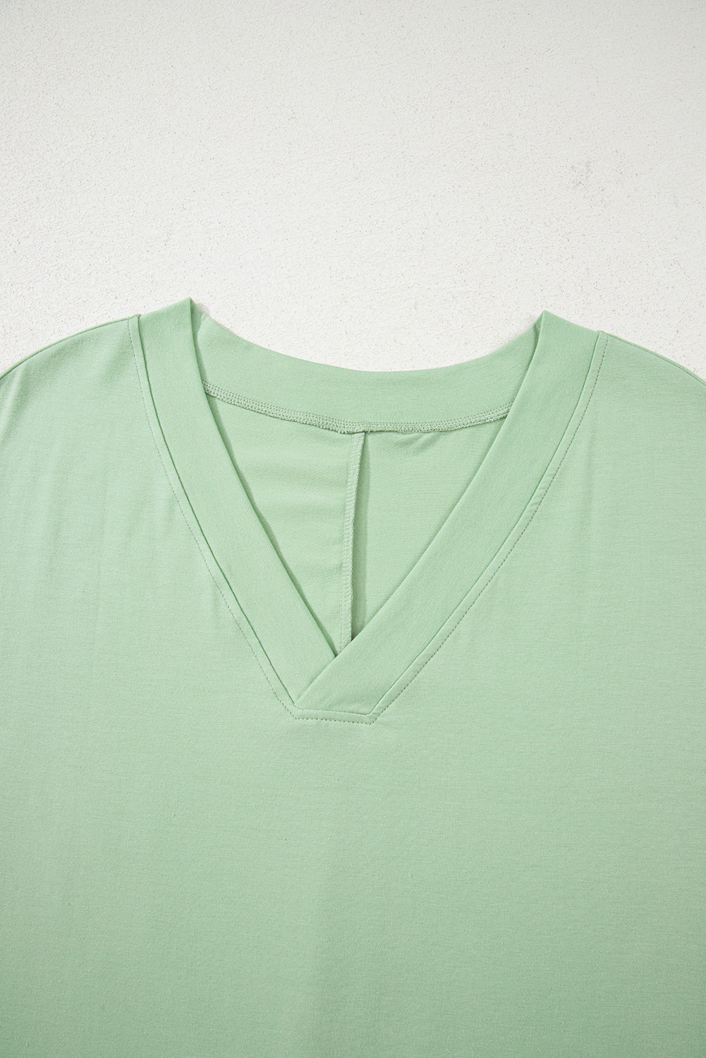 Grass Green Loose Half Sleeve V Neck Knit Romper-Bottoms/Jumpsuits & Rompers-[Adult]-[Female]-2022 Online Blue Zone Planet