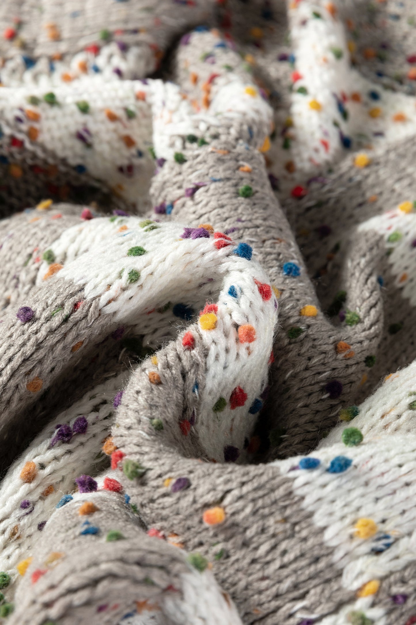 Brown Confetti Dot Checkered Print Open Cardigan with Pockets-Sweaters & Cardigans/Cardigans-[Adult]-[Female]-2022 Online Blue Zone Planet