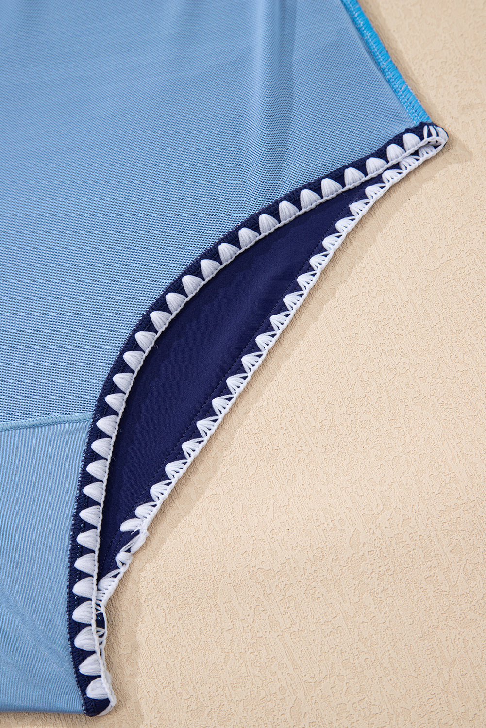 Black Ric Rac Trim Contrasted Patchwork Cutout One Piece Swimsuit-Swimwear/One Piece Swimsuit-[Adult]-[Female]-2022 Online Blue Zone Planet