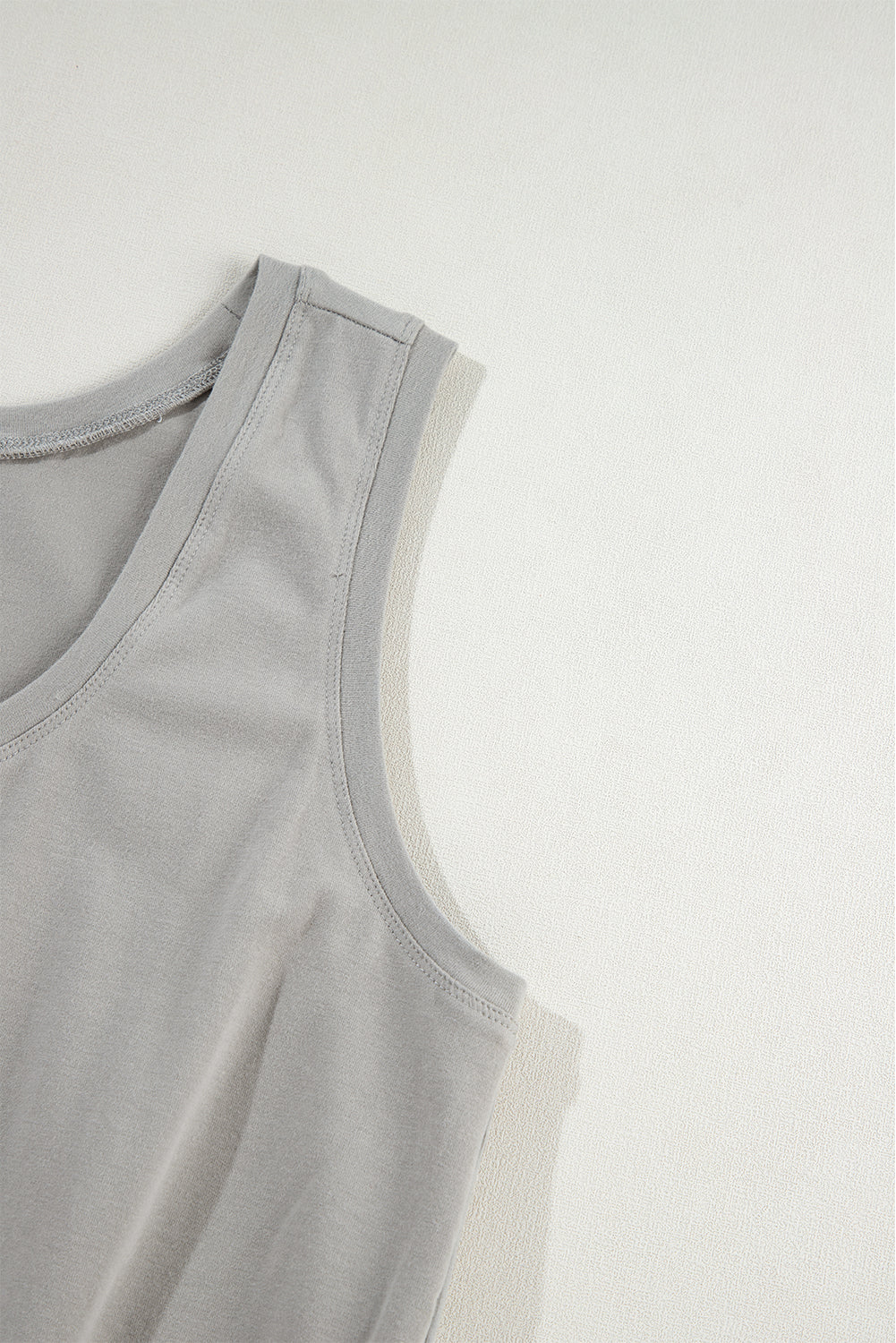 Blue Zone Planet | Gray Sleeveless Drawstring Waist Mini Dress-TOPS / DRESSES-[Adult]-[Female]-2022 Online Blue Zone Planet