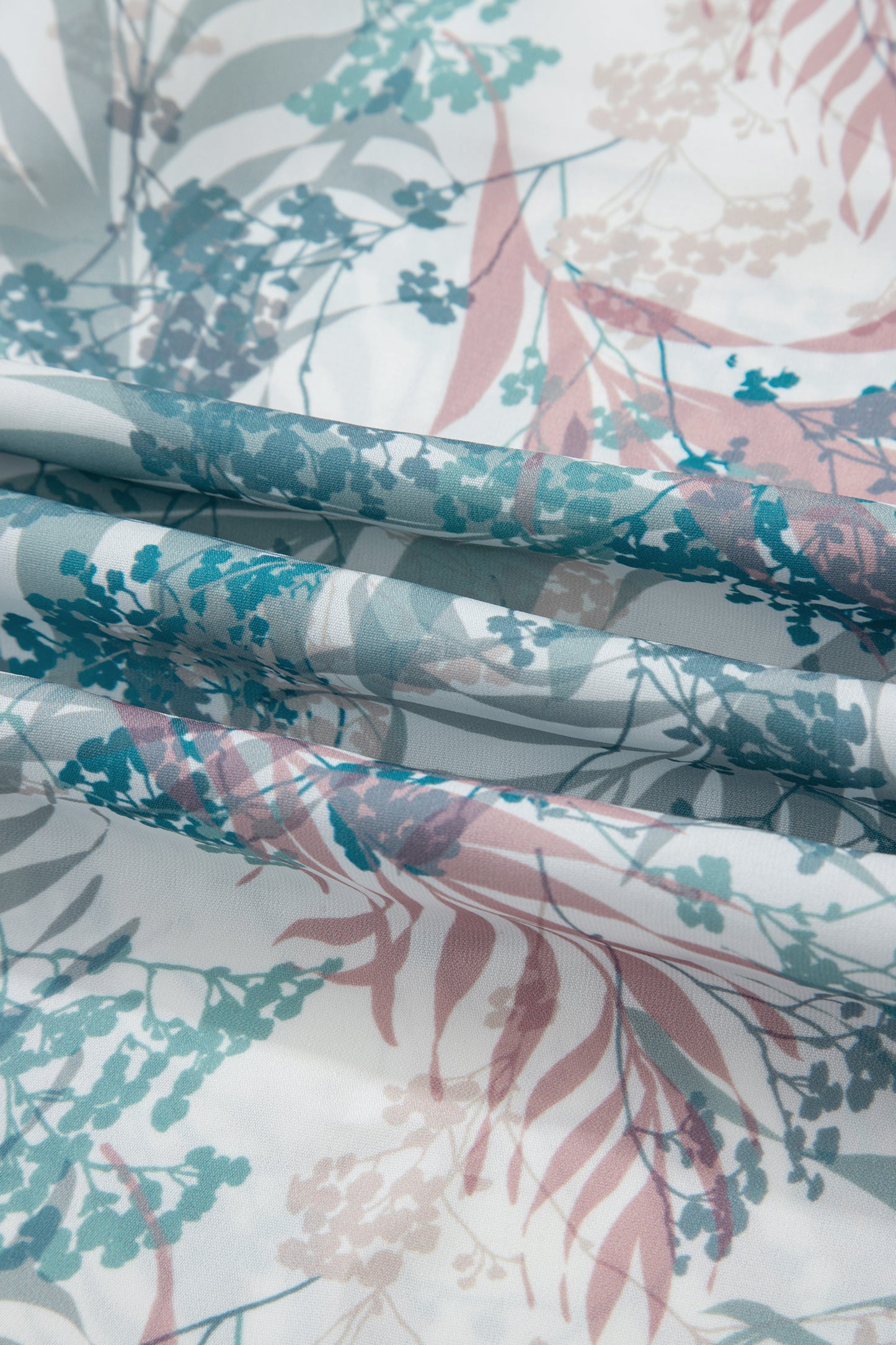 Green Tropical Palm Printed Cropped Tank Drawstring Wide Leg Pant Set-Two Piece Sets/Pant Sets-[Adult]-[Female]-2022 Online Blue Zone Planet