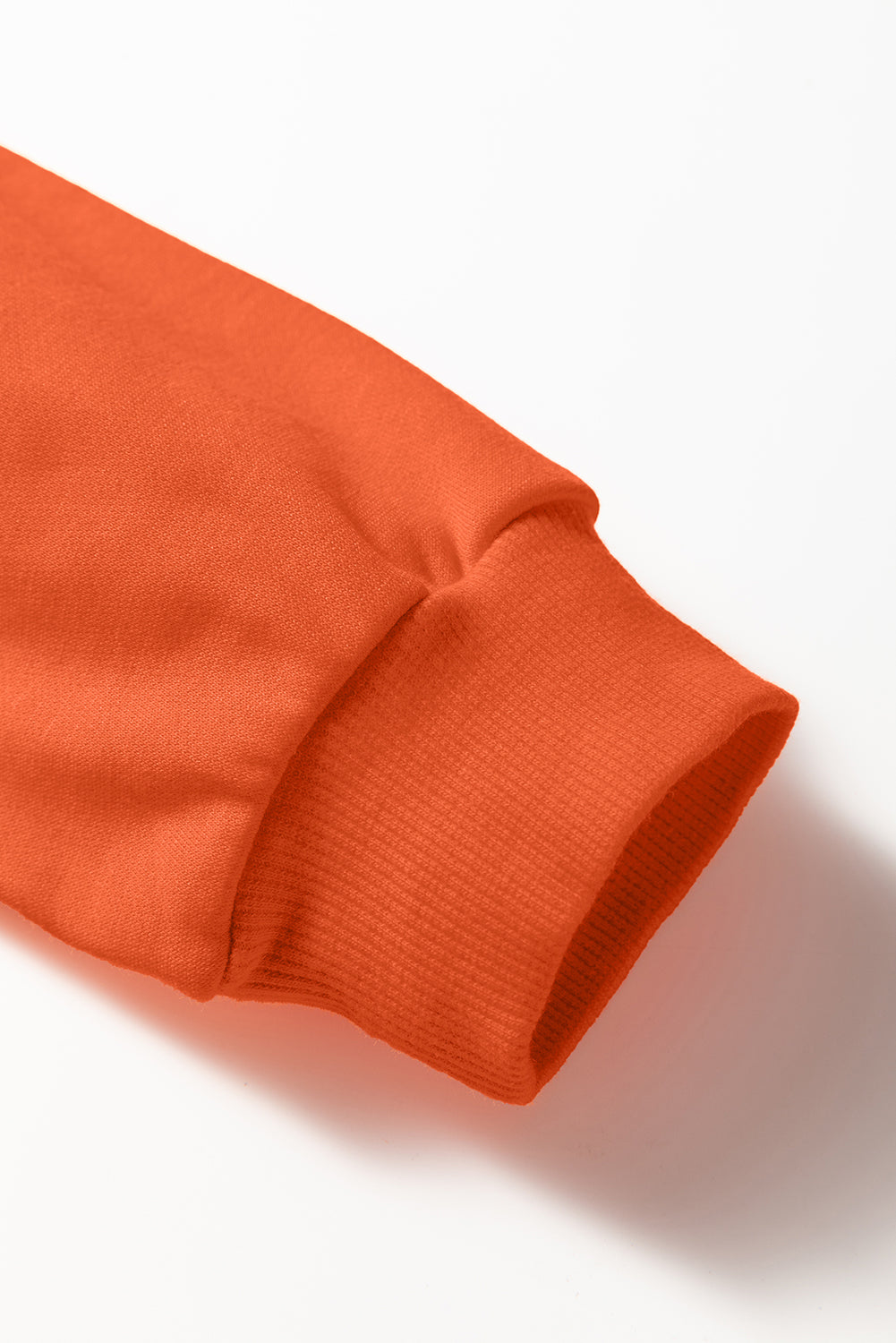 Orange Varsity Contrast Banded Sleeve Shift Sweatshirt Dress-TOPS / DRESSES-[Adult]-[Female]-2022 Online Blue Zone Planet