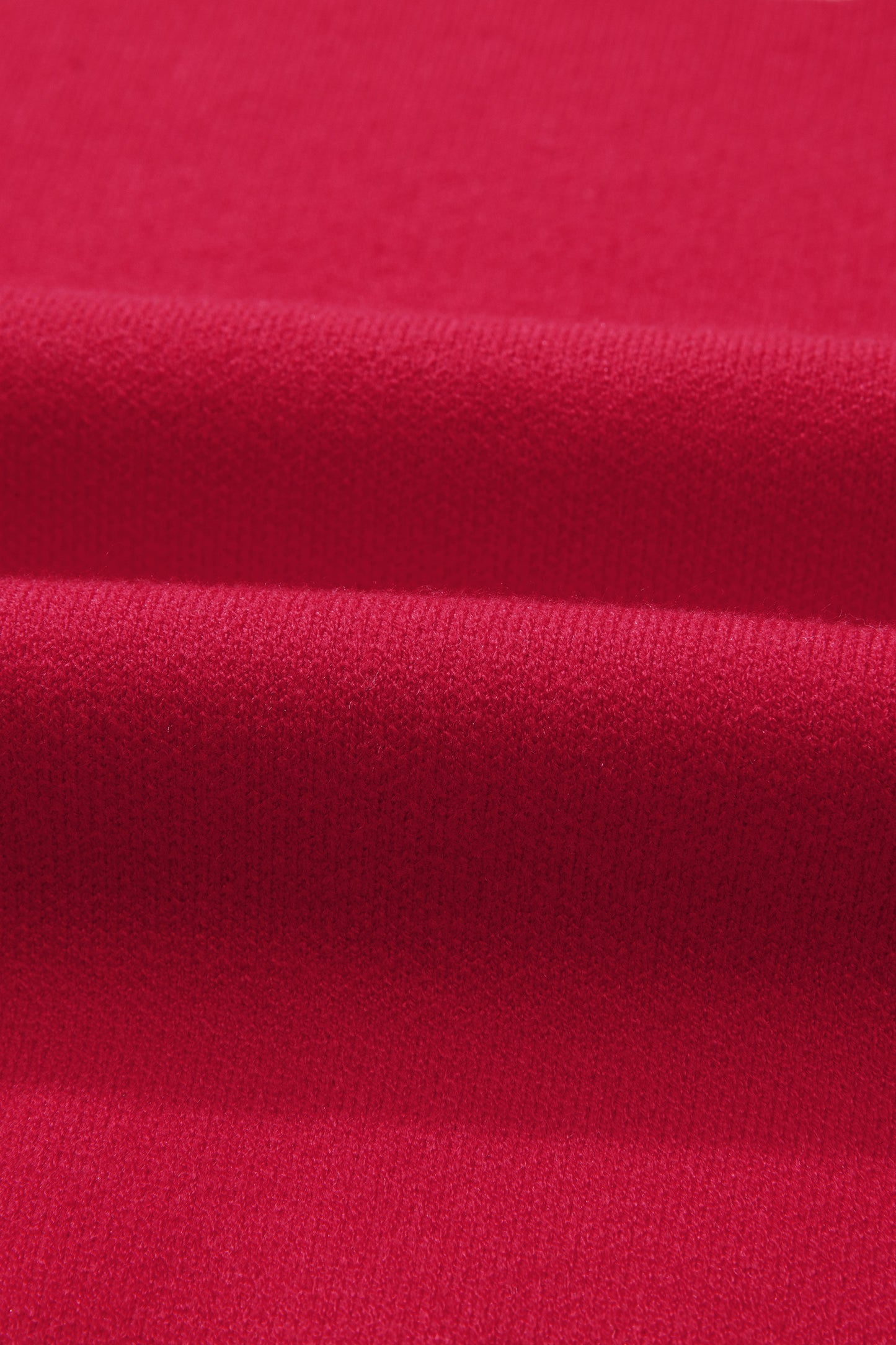 Fiery Red HO HO HO MERRY CHRISTMAS Drop Shoulder Loose Sweater-TOPS / DRESSES-[Adult]-[Female]-2022 Online Blue Zone Planet