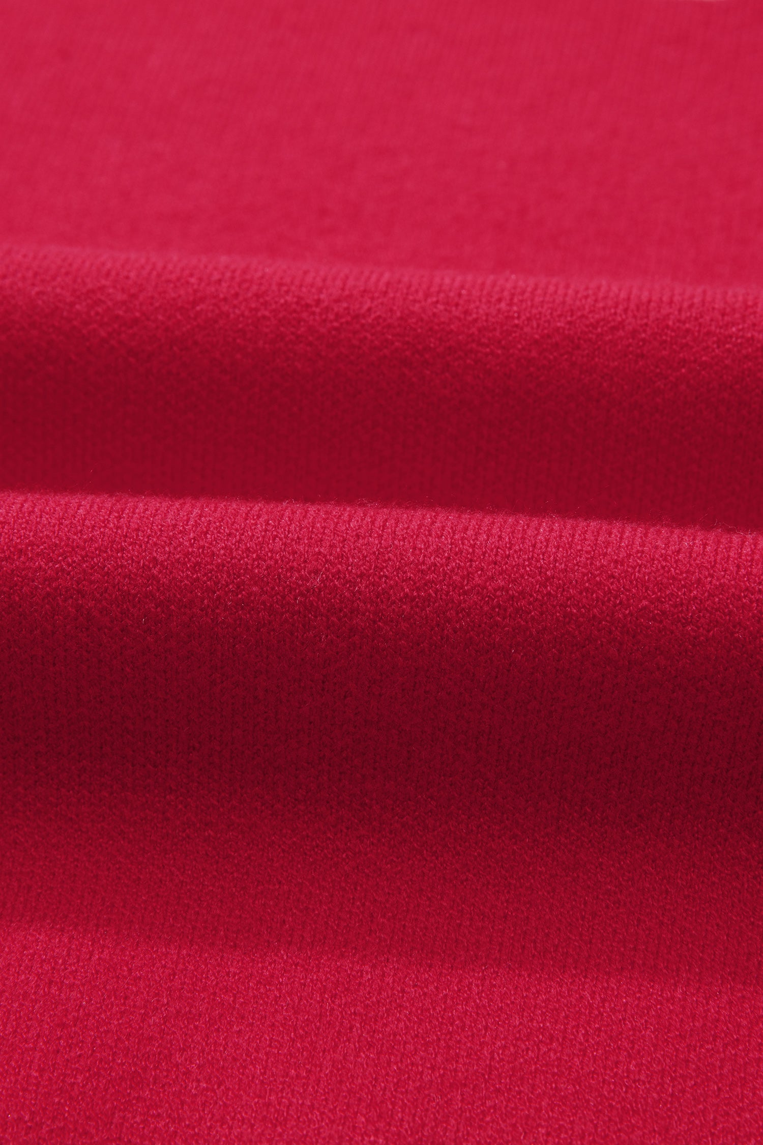 Fiery Red HO HO HO MERRY CHRISTMAS Drop Shoulder Loose Sweater-TOPS / DRESSES-[Adult]-[Female]-2022 Online Blue Zone Planet