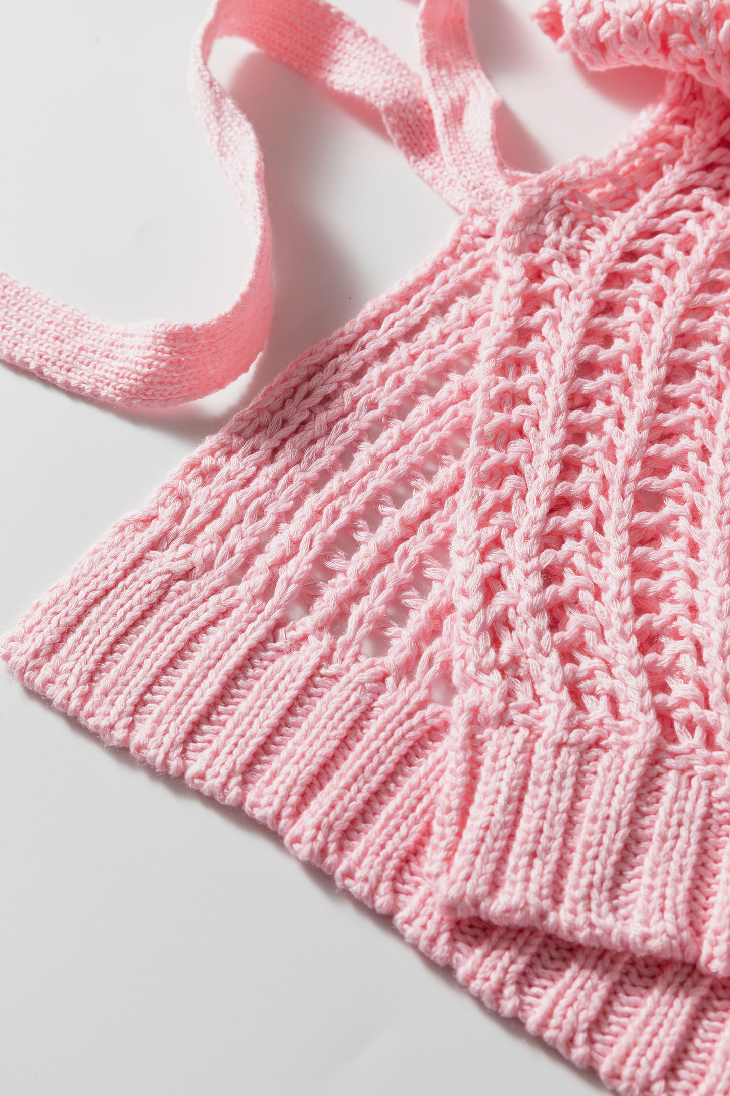 Pink Plus Size Open Knit Bow Tie Short Sleeve Sweater-TOPS / DRESSES-[Adult]-[Female]-2022 Online Blue Zone Planet