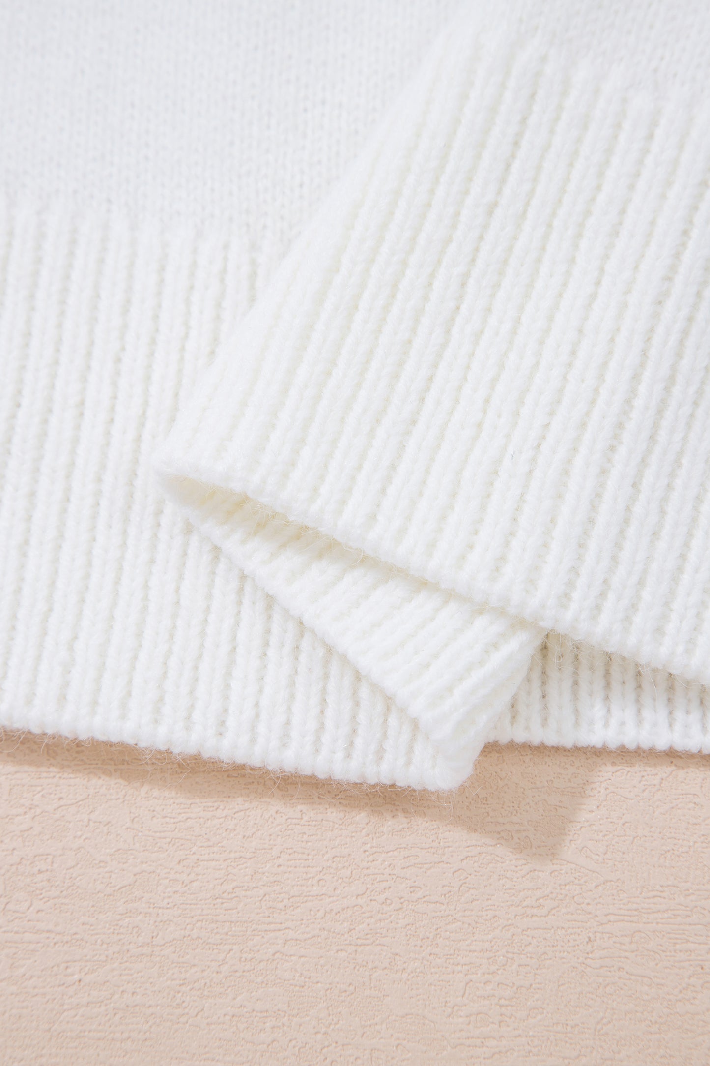 White Retro Flying Mallard Pattern Drop Shoulder Pullover Sweater-TOPS / DRESSES-[Adult]-[Female]-2022 Online Blue Zone Planet