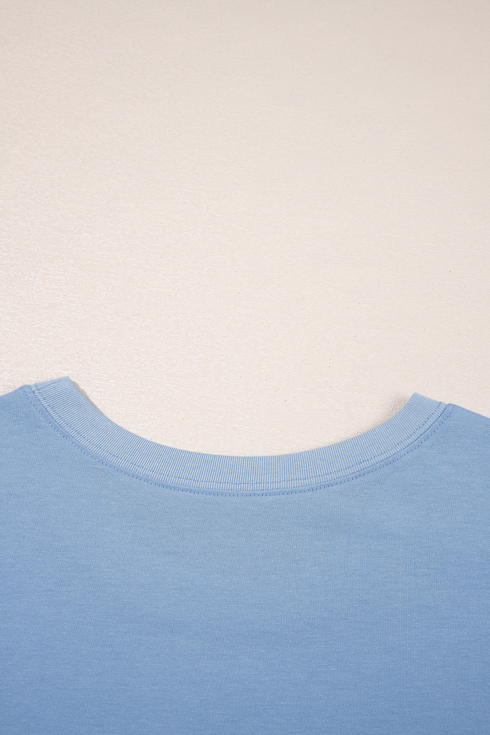 Sky Blue Solid Color Pocketed Raw Edge Babydoll Dress-TOPS / DRESSES-[Adult]-[Female]-2022 Online Blue Zone Planet
