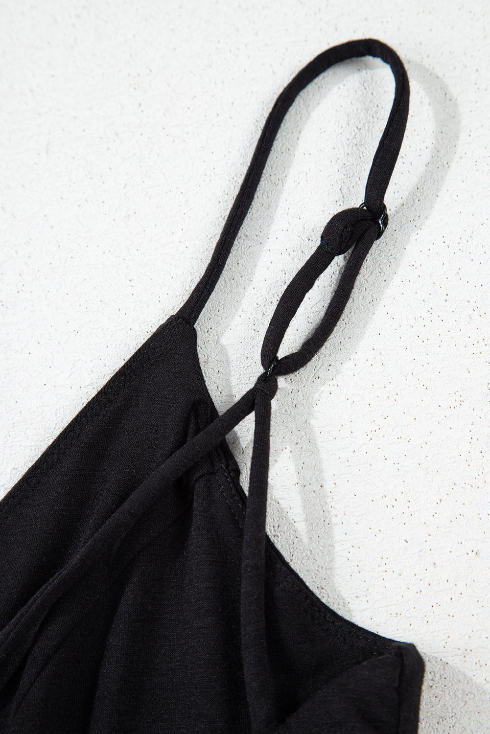 Black Spaghetti Straps Open Back Pleated Wide Leg Jumpsuit-Bottoms/Jumpsuits & Rompers-[Adult]-[Female]-2022 Online Blue Zone Planet