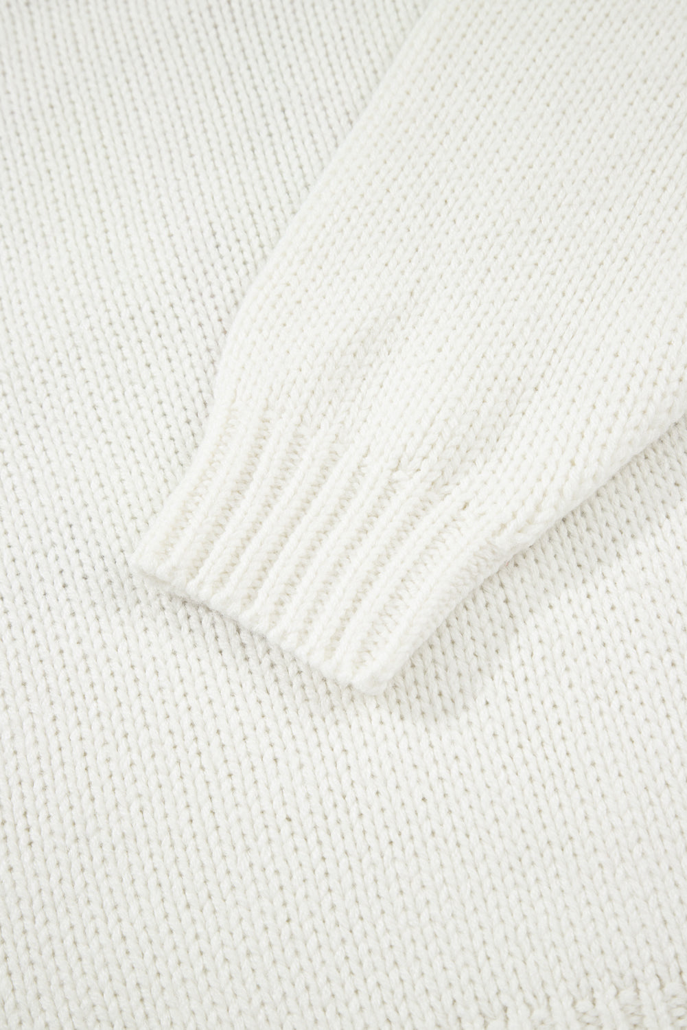White Embroidered Bow Boots Graphic Drop Shoulder Sweater-TOPS / DRESSES-[Adult]-[Female]-2022 Online Blue Zone Planet