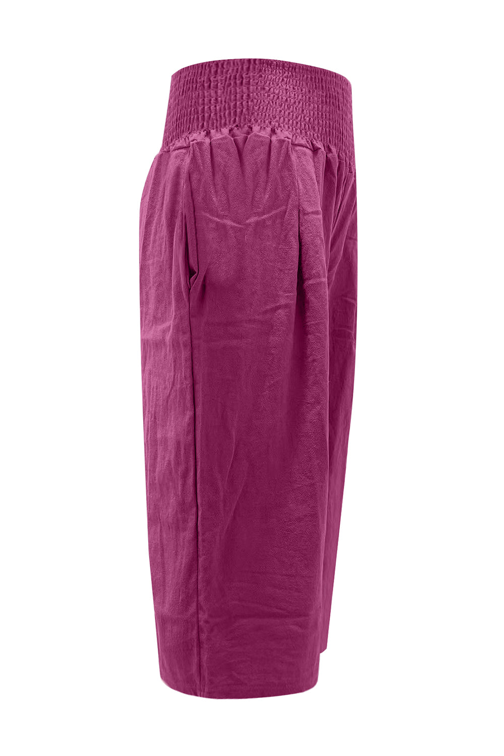 Pocketed High Waist Pants-BOTTOMS SIZES SMALL MEDIUM LARGE-[Adult]-[Female]-2022 Online Blue Zone Planet