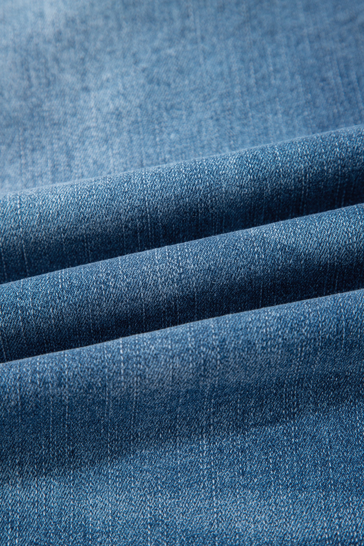 Sail Blue Exposed Stitching Straight Jeans-Bottoms/Jeans-[Adult]-[Female]-2022 Online Blue Zone Planet