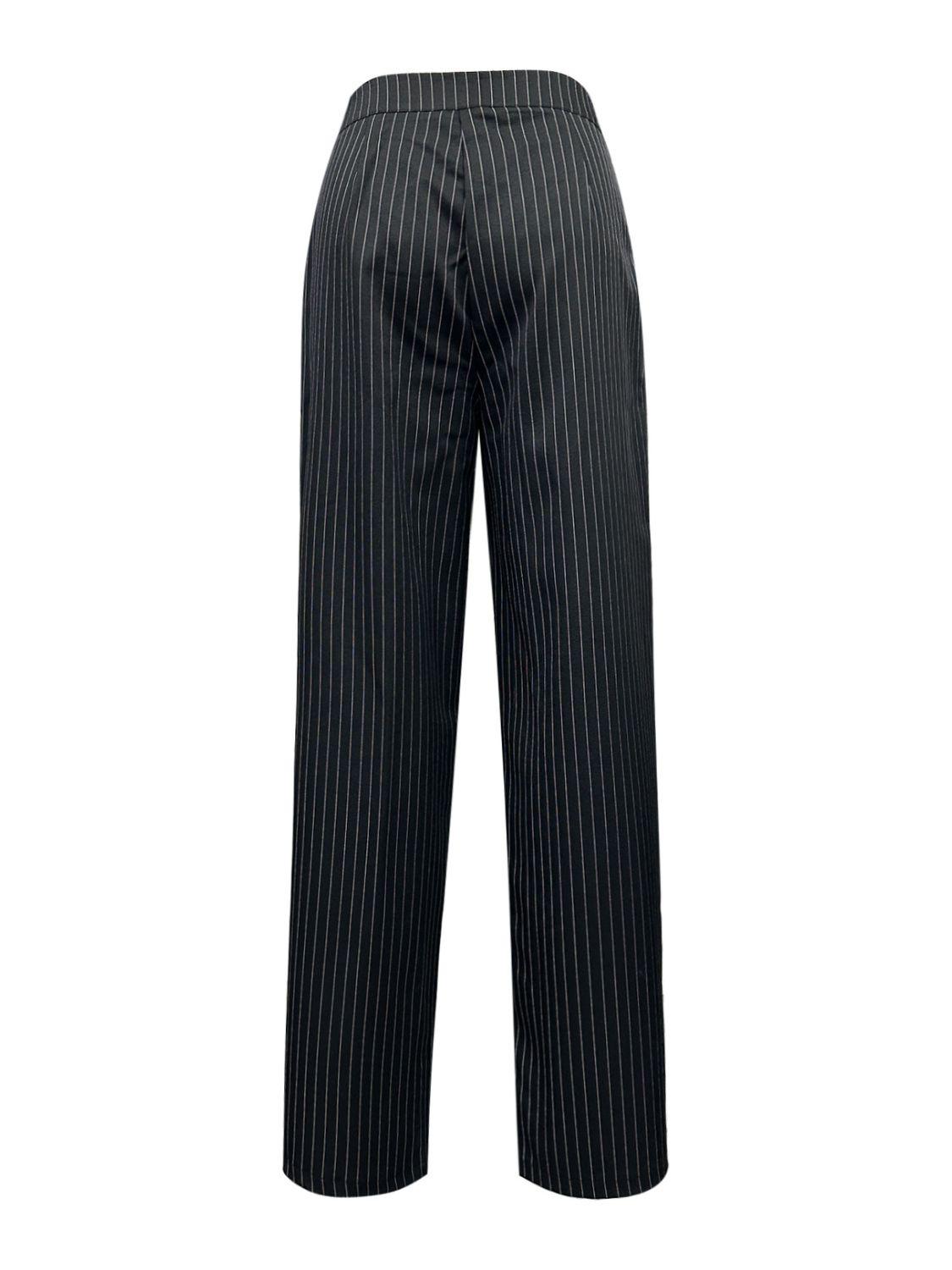 Blue Zone Planet | Striped Wide Leg Pants-BOTTOMS SIZES SMALL MEDIUM LARGE-[Adult]-[Female]-2022 Online Blue Zone Planet