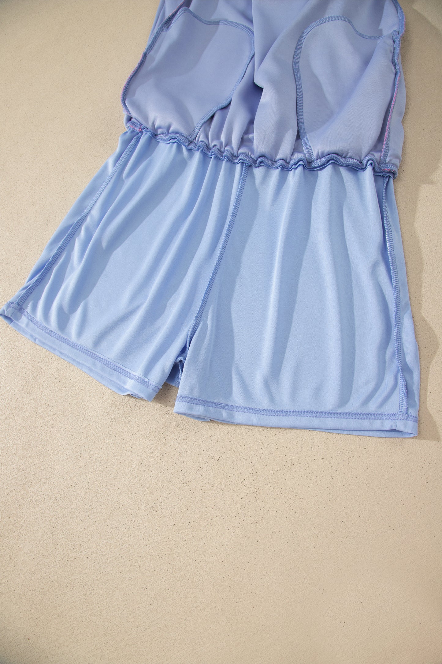 Black Preppy Striped Trim V Neck Polo Tee Drawstring Skirt Set-Two Piece Sets/Two Piece Dresses-[Adult]-[Female]-2022 Online Blue Zone Planet