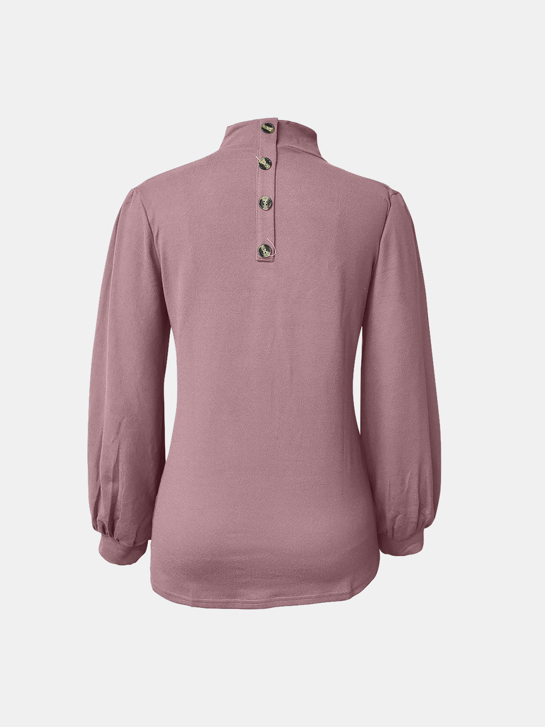 Full Size Mock Neck Long Sleeve T-Shirt