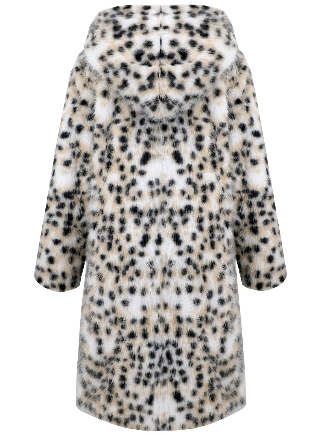 Blue Zone Planet | Thermal Leopard Faux Fur Hooded Outerwear-TOPS / DRESSES-[Adult]-[Female]-2022 Online Blue Zone Planet