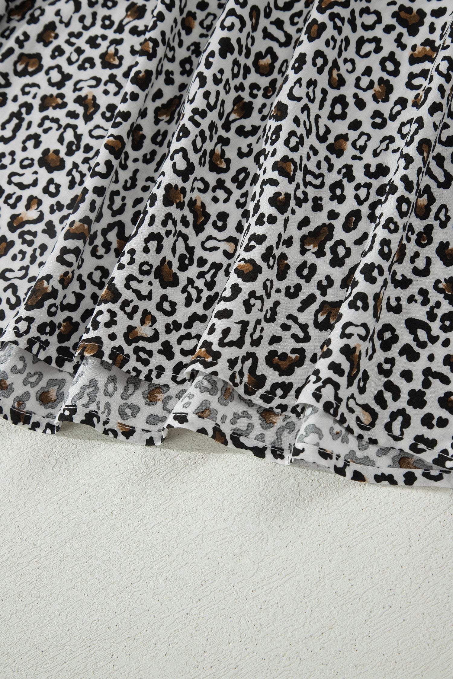 Beige Leopard Zip Front V Neck Cinched Waist Sleeveless Maxi Dress-Dresses/Maxi Dresses-[Adult]-[Female]-2022 Online Blue Zone Planet