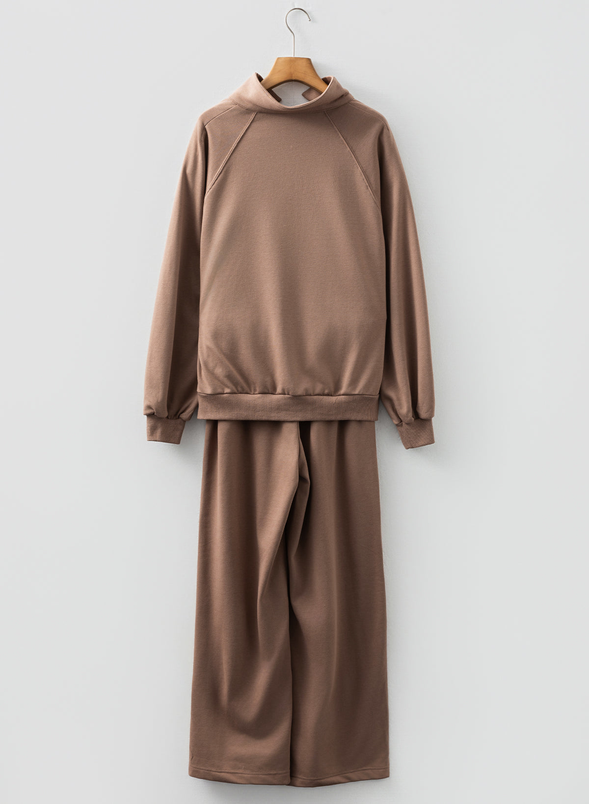 Dark Khaki Polo Collar V Neck Pullover and Drawstring Sweatpants Set-Two Piece Sets/Pant Sets-[Adult]-[Female]-2022 Online Blue Zone Planet