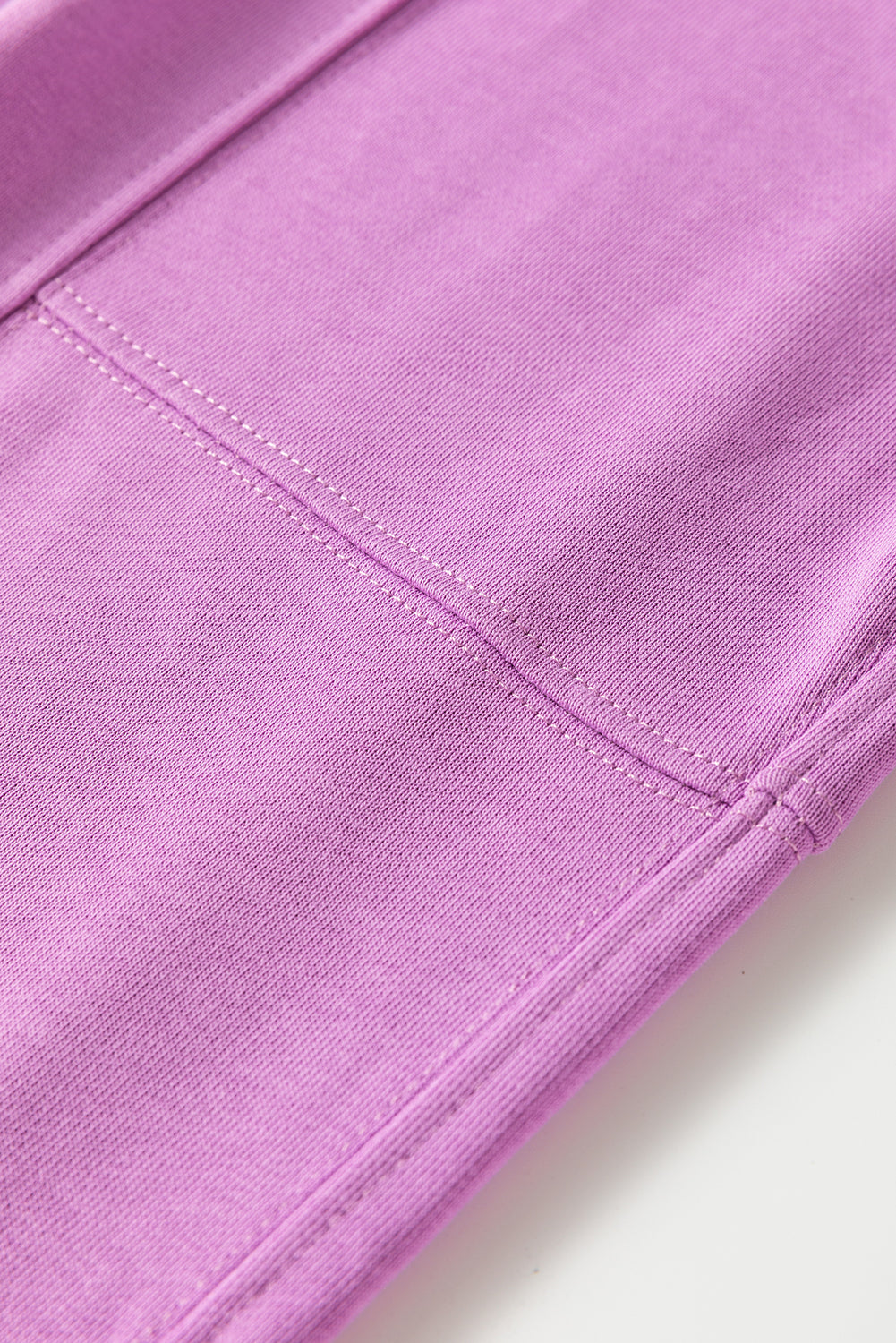 Lilac Drawstring Waist Patchwork Solid Color Jogger Pants-Bottoms/Pants & Culotte-[Adult]-[Female]-2022 Online Blue Zone Planet