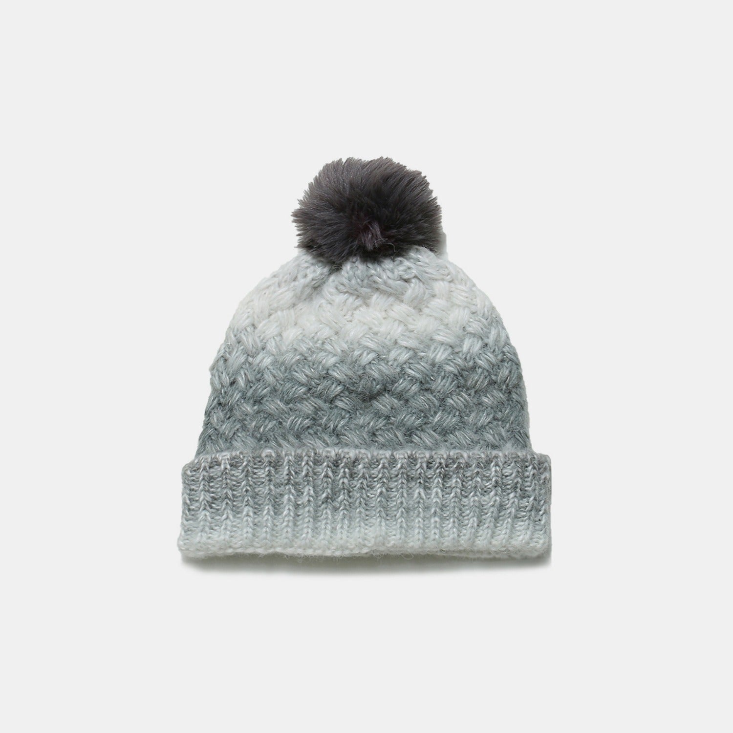 Gradient Knit Hat with Pompom-TOPS / DRESSES-[Adult]-[Female]-2022 Online Blue Zone Planet