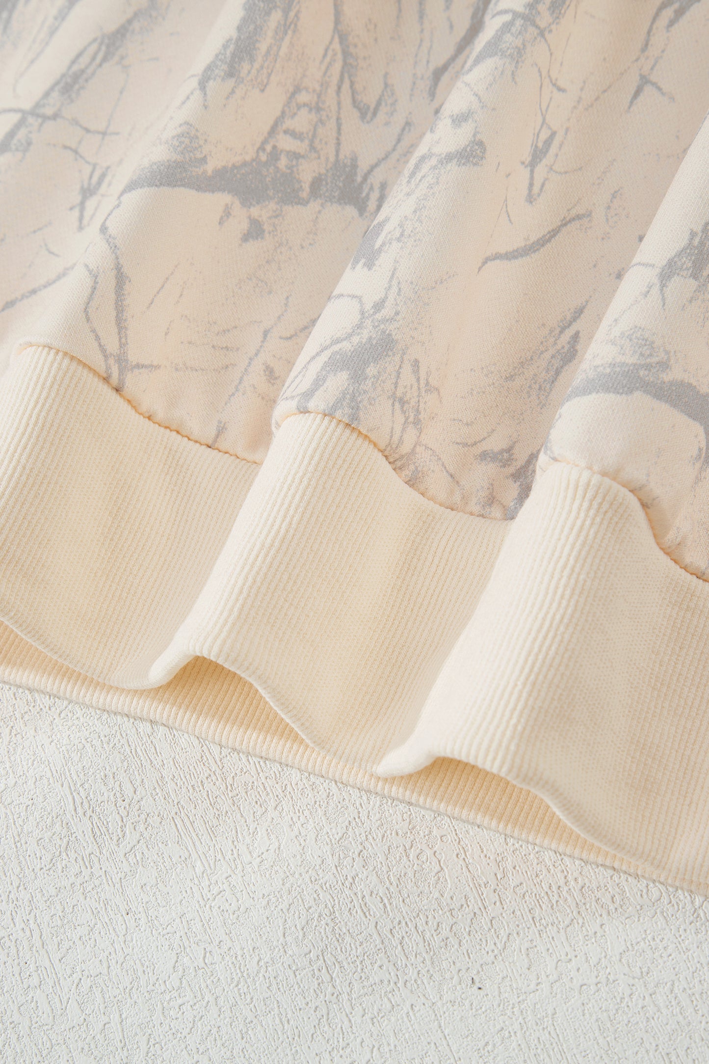 Khaki Camo Mock Neck Baggy Sweatshirt-Tops/Sweatshirts & Hoodies-[Adult]-[Female]-2022 Online Blue Zone Planet