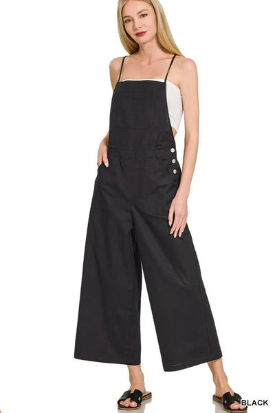 Zenana Woven Spaghetti Strap Overalls – Blue Zone Planet Zenana Woven Spaghetti Strap Overalls – Blue Zone Planet