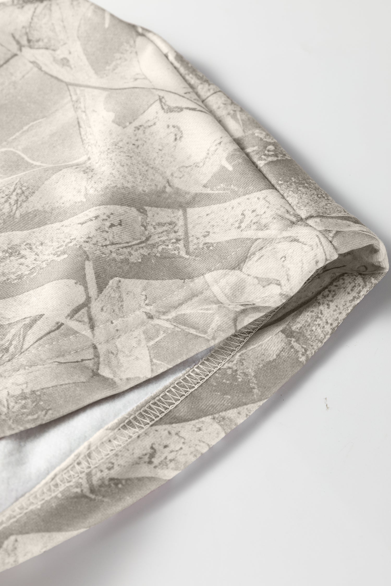 Beige Camouflage Woodland Print Oversized Sporty Hoodie-Tops / Dresses-[Adult]-[Female]-2022 Online Blue Zone Planet