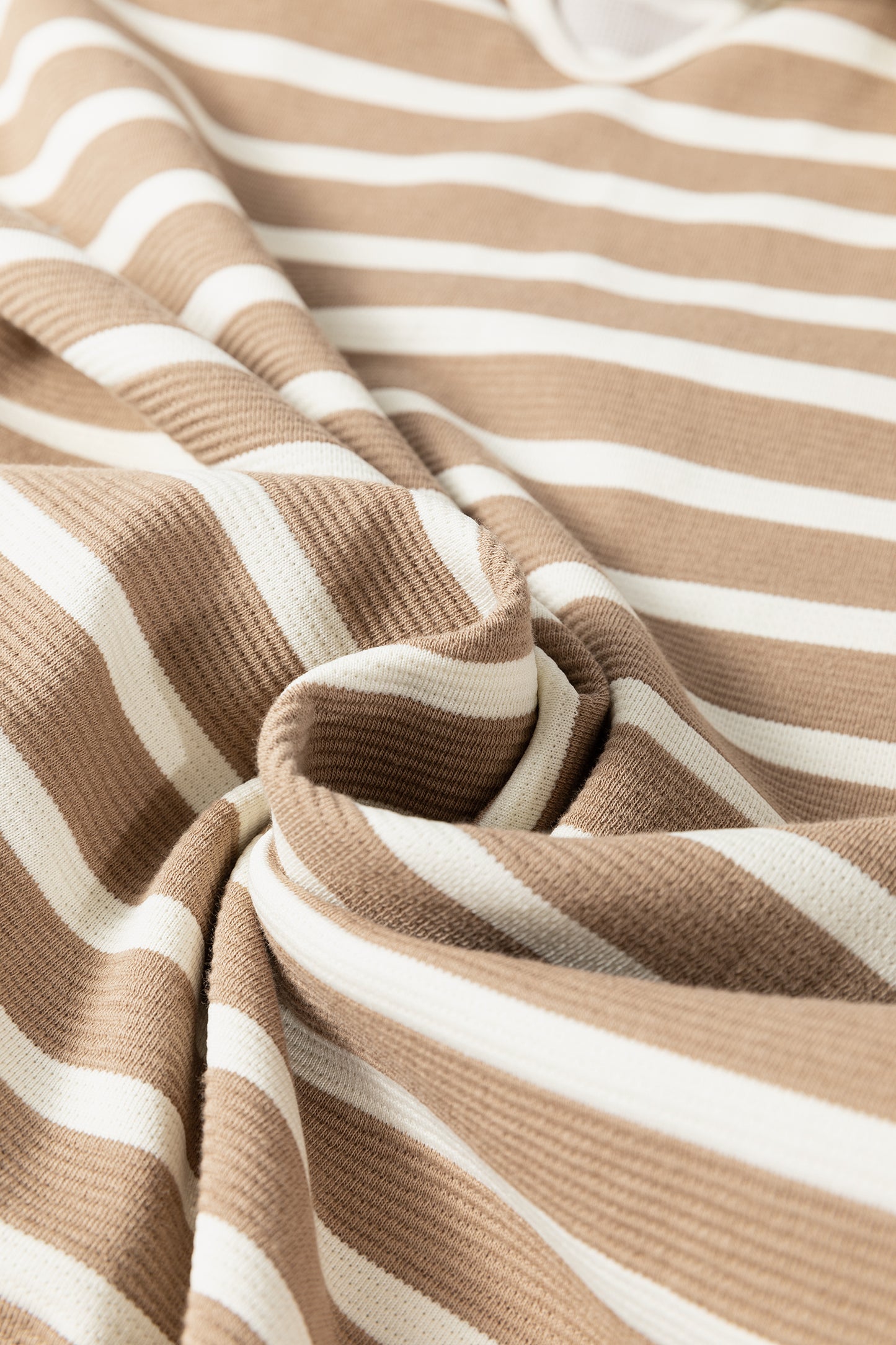 Khaki Stripe Tie V Neck Sleeveless Side Slit Midi Dress-TOPS / DRESSES-[Adult]-[Female]-2022 Online Blue Zone Planet