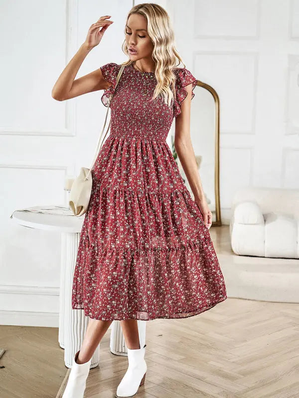 elegant floral dress kakaclo