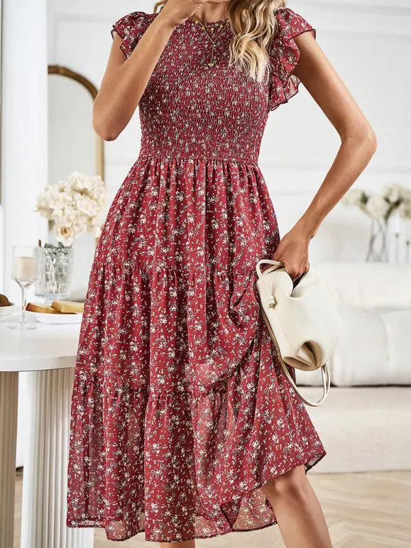 elegant floral dress kakaclo