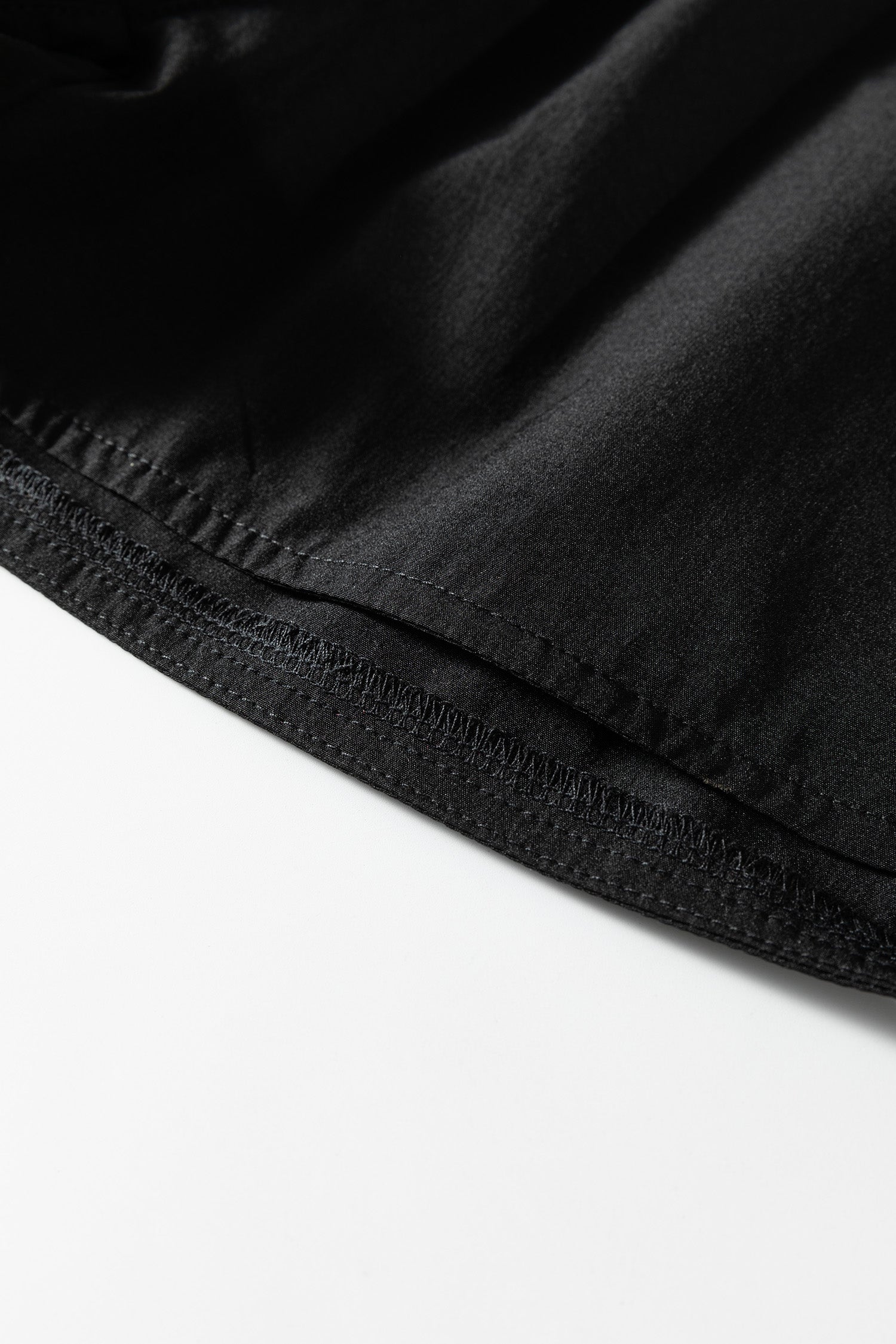 Black Elastic Waist Varsity Striped Detail Athleisure Shorts-Bottoms/Casual Shorts-[Adult]-[Female]-2022 Online Blue Zone Planet