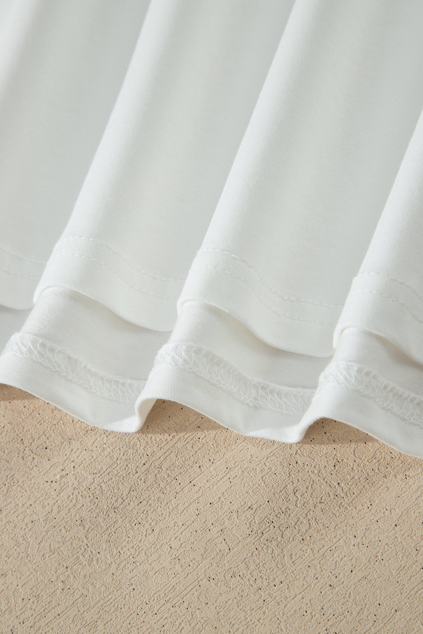 White Retro Usa Striped Trim Short Sleeve Plus Size Tee-Plus Size/Plus Size Tops/Plus Size Tops & Tees-[Adult]-[Female]-2022 Online Blue Zone Planet