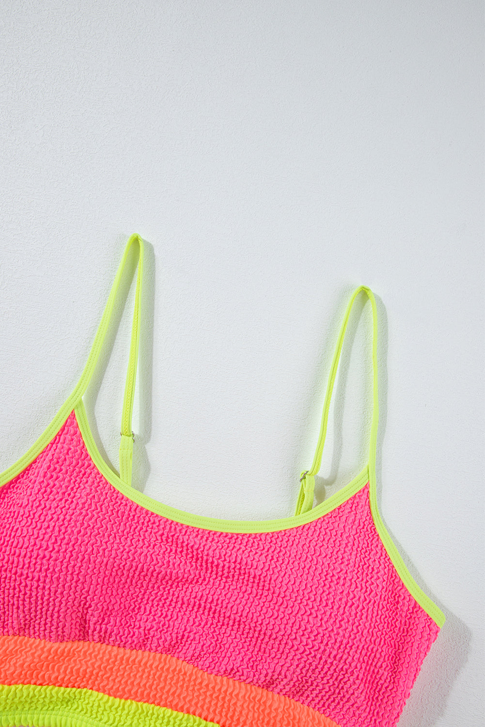 Grapefruit Orange Color Block High Waisted Sexy Bikini Set-Swimwear/High Waisted Swimsuit-[Adult]-[Female]-2022 Online Blue Zone Planet