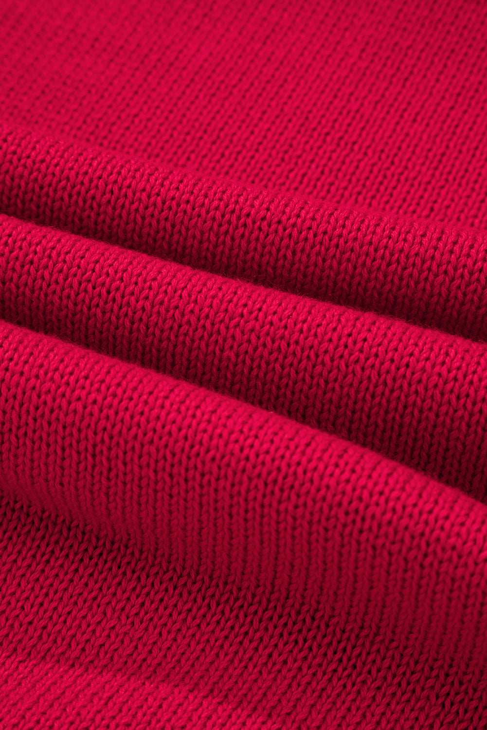 Fiery Red Merry Letter Pattern Christmas Holiday Baggy Sweater-TOPS / DRESSES-[Adult]-[Female]-2022 Online Blue Zone Planet