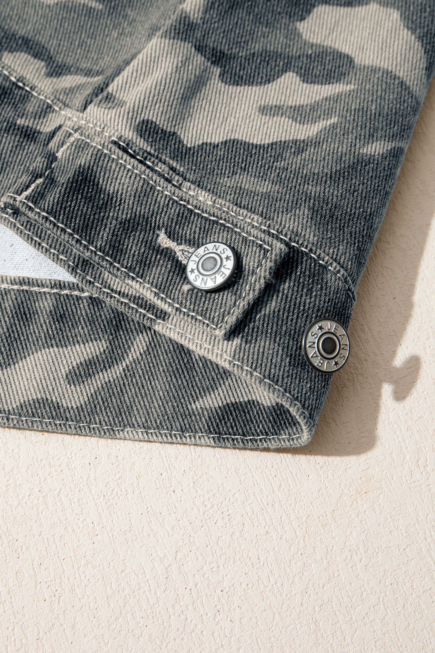 Green Camo Cargo Denim Vest-Outerwear/Vests-[Adult]-[Female]-2022 Online Blue Zone Planet