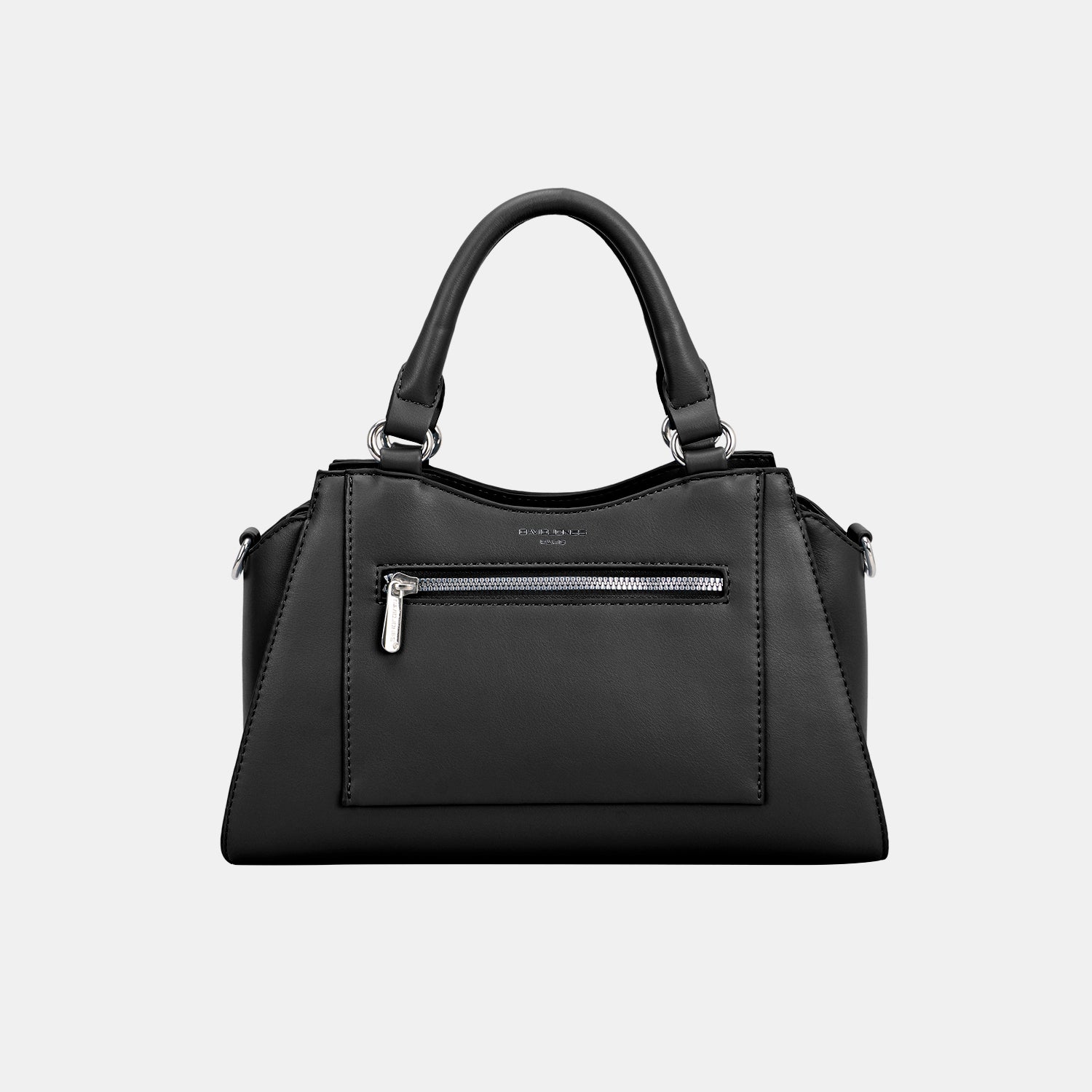 David Jones PU Leather Handbag-HANDBAGS-[Adult]-[Female]-Black-One Size-2022 Online Blue Zone Planet