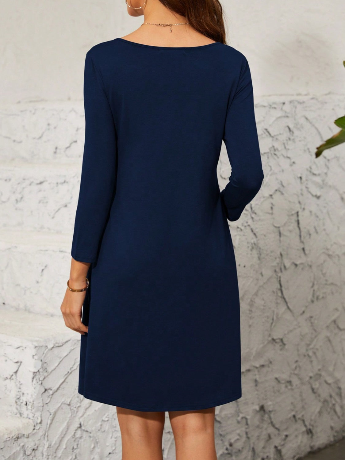 Quarter Zip Long Sleeve Dress-TOPS / DRESSES-[Adult]-[Female]-2022 Online Blue Zone Planet