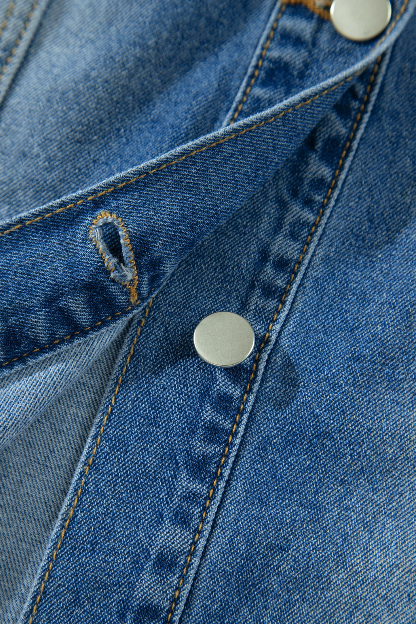 Blue Ruffle Hem Raw Edge Half Sleeve Western Denim Jacket-Outerwear/Denim jackets-[Adult]-[Female]-2022 Online Blue Zone Planet
