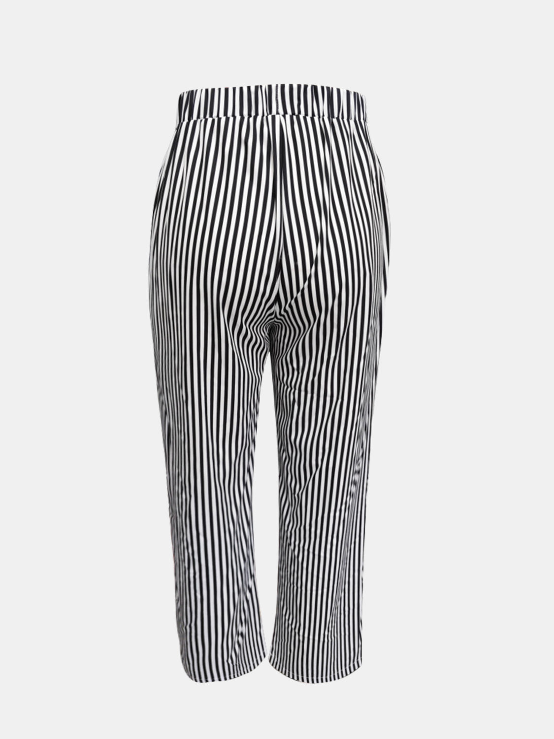 Blue Zone Planet | Striped Pants with Pockets-BOTTOMS SIZES SMALL MEDIUM LARGE-[Adult]-[Female]-2022 Online Blue Zone Planet