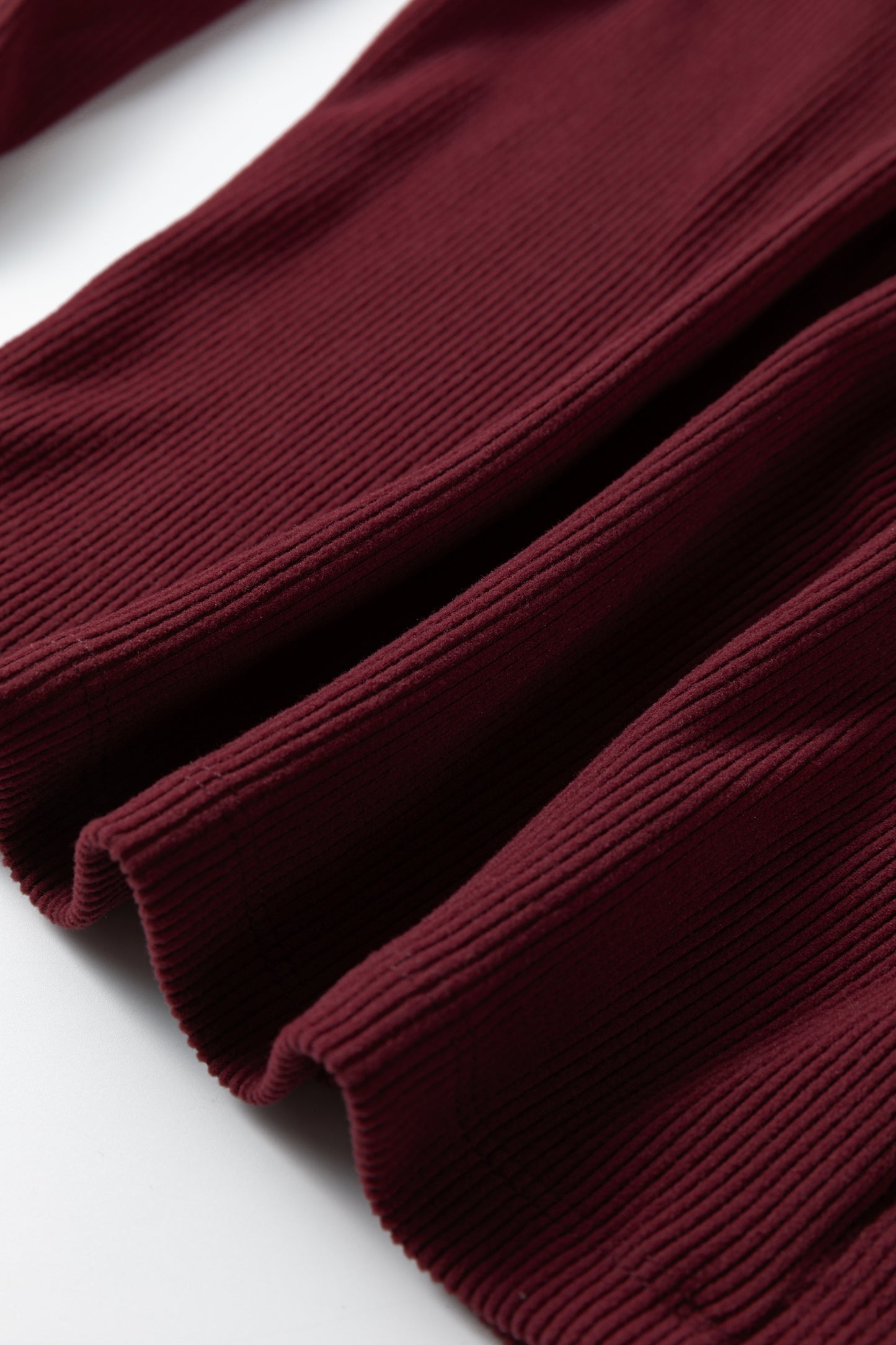 Coffee Ribbed Solid Color U Neck Cropped Long Sleeve Top-Tops/Crop Tops-[Adult]-[Female]-2022 Online Blue Zone Planet