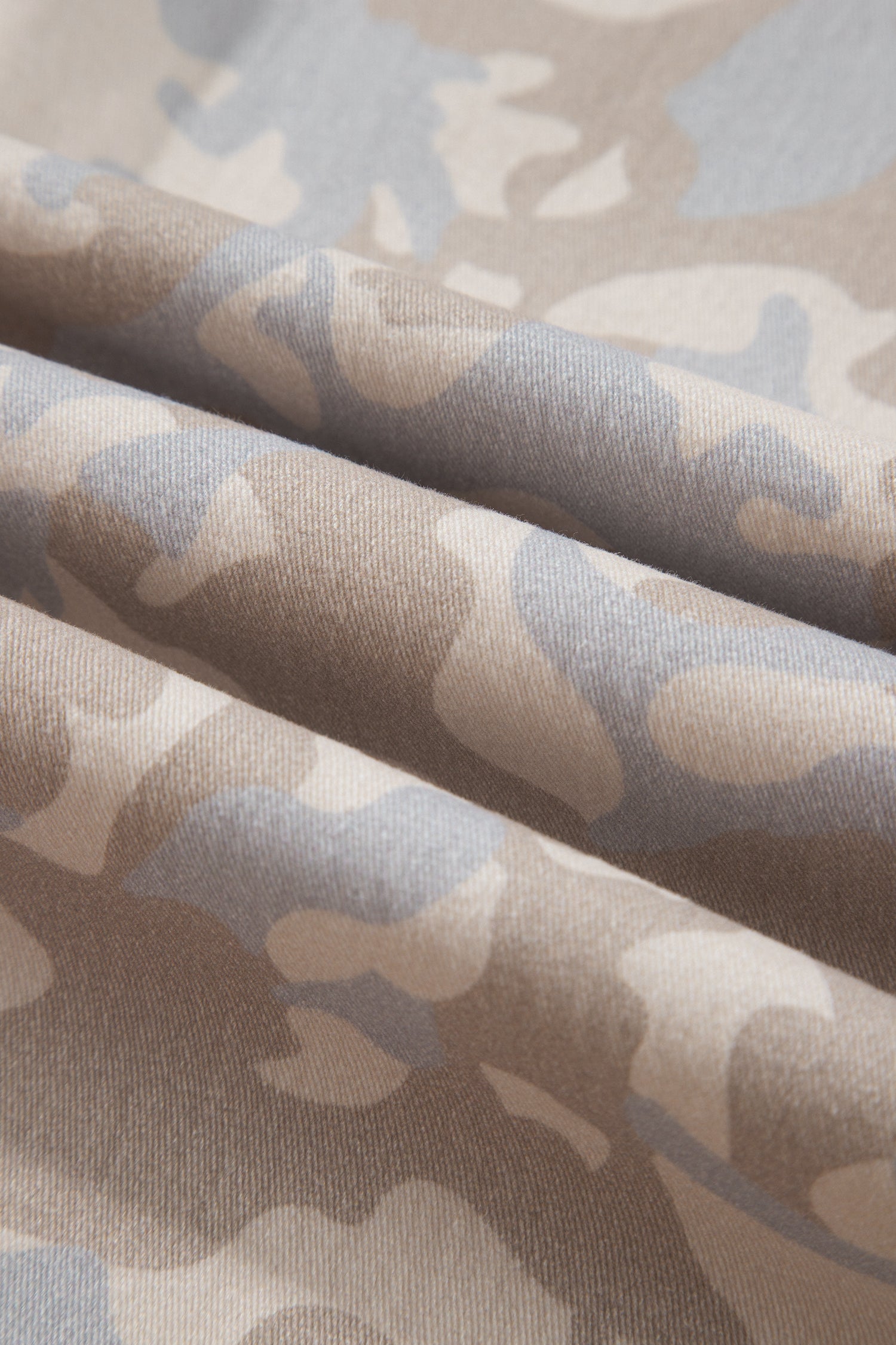 Khaki Camouflage Pattern Pocket Rivet Detail Ankle-Length Harem Fit Jeans-Bottoms/Jeans-[Adult]-[Female]-2022 Online Blue Zone Planet