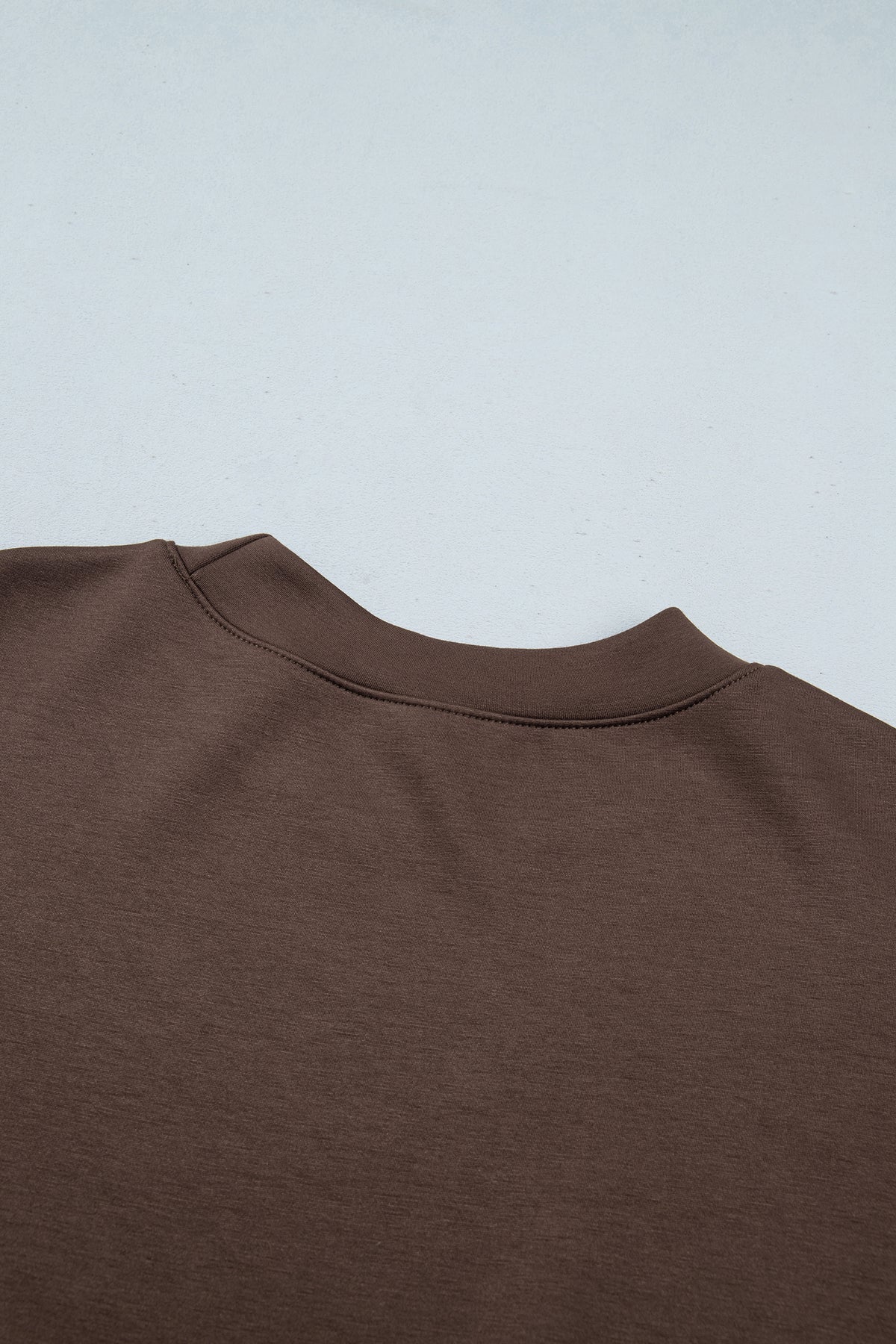Coffee Camouflage Sleeve Crewneck Baggy Pullover Sweatshirt-Tops/Sweatshirts & Hoodies-[Adult]-[Female]-2022 Online Blue Zone Planet