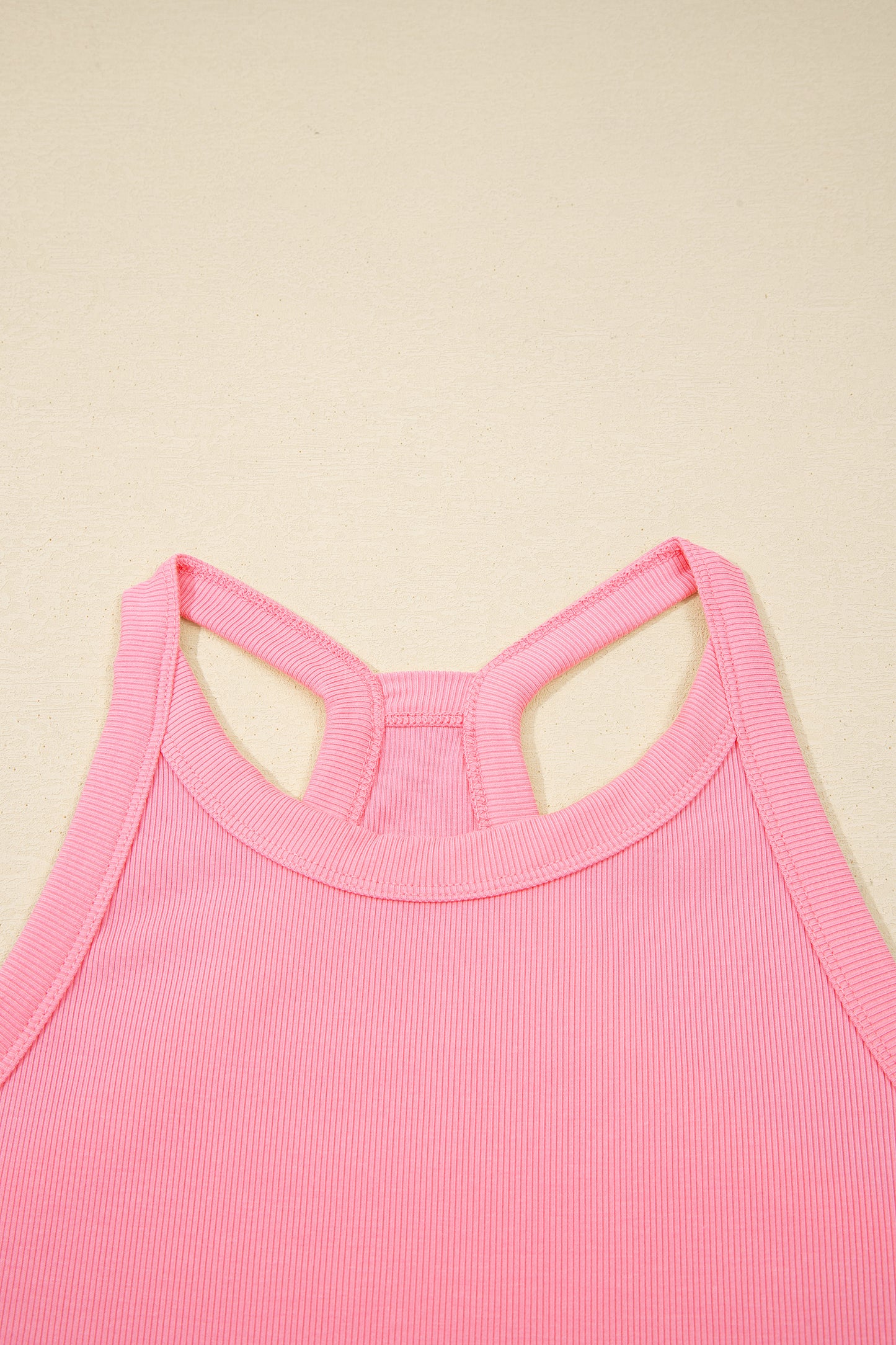 Sachet Pink Slim Tank Top Elastic Waist Mini Skort 2pcs Outfit-Two Piece Sets/Two Piece Dresses-[Adult]-[Female]-2022 Online Blue Zone Planet