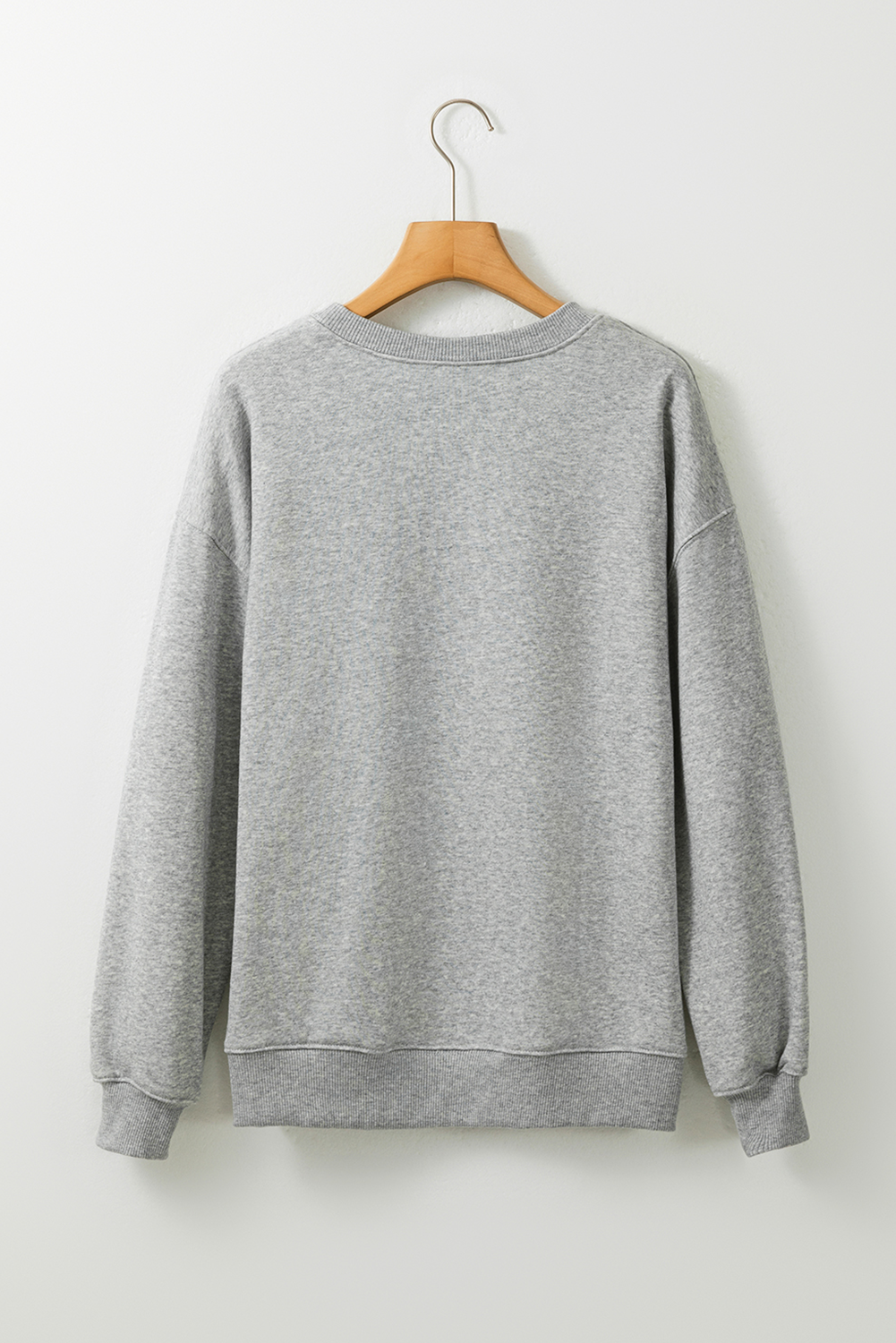 Gray Leopard Lucky Graphic Crewneck St Patrick Pullover Sweatshirt-Graphic Sweatshirts-[Adult]-[Female]-2022 Online Blue Zone Planet