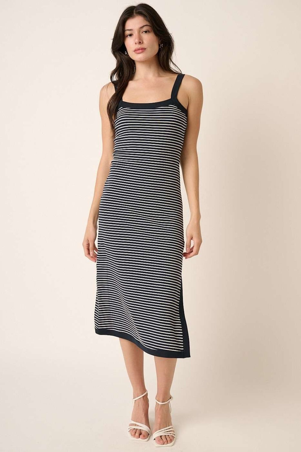 Mittoshop Contrast Striped Midi Cami Dress-TOPS / DRESSES-[Adult]-[Female]-2022 Online Blue Zone Planet