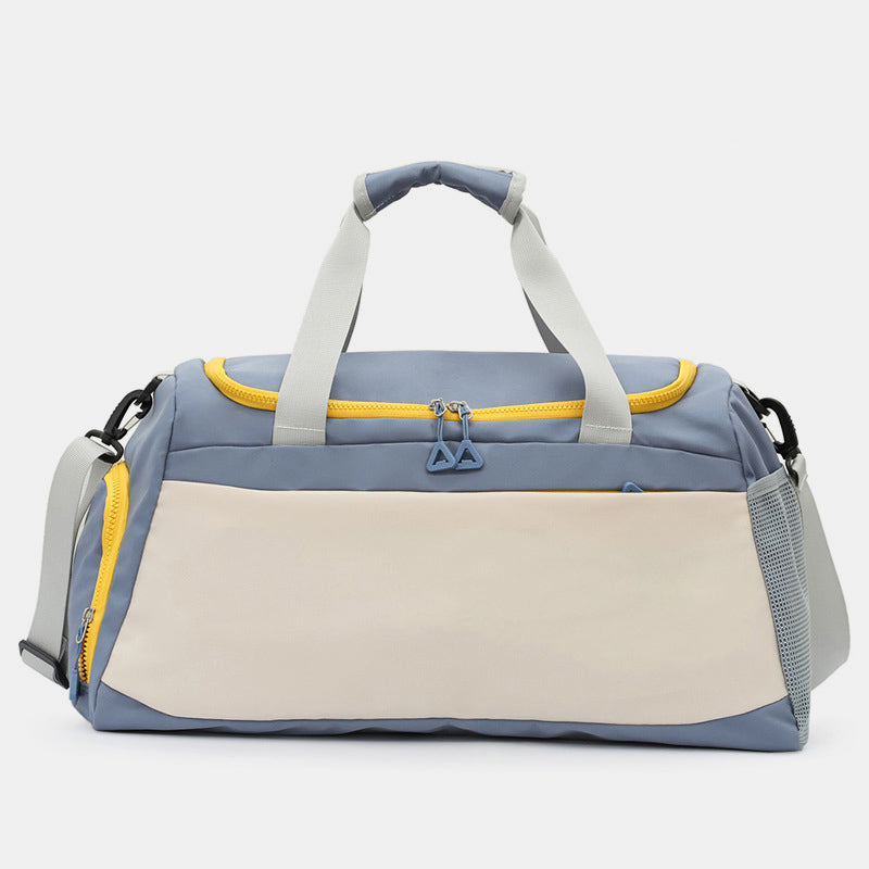 Oxford Cloth Multi Pockets Adjustable Strap Travel Bag-HANDBAGS-[Adult]-[Female]-Dusty Blue-One Size-2022 Online Blue Zone Planet