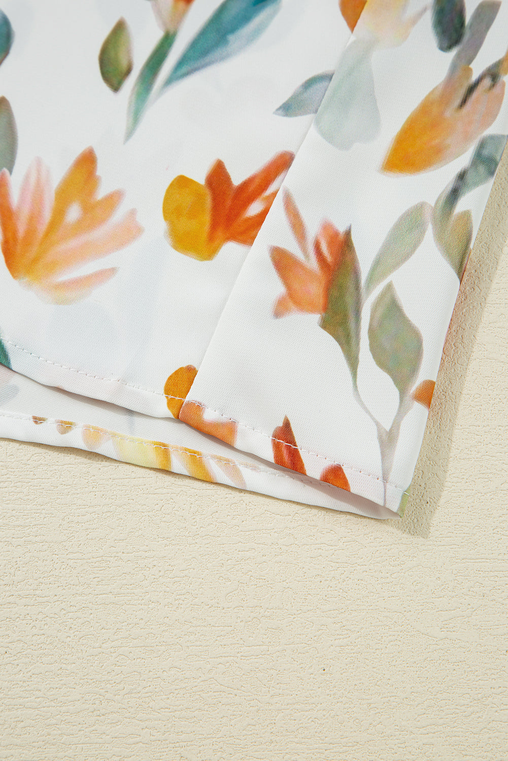 Yellow Floral Print Tie Neck Frilled Detail Long Sleeve Mini Dress-TOPS / DRESSES-[Adult]-[Female]-2022 Online Blue Zone Planet